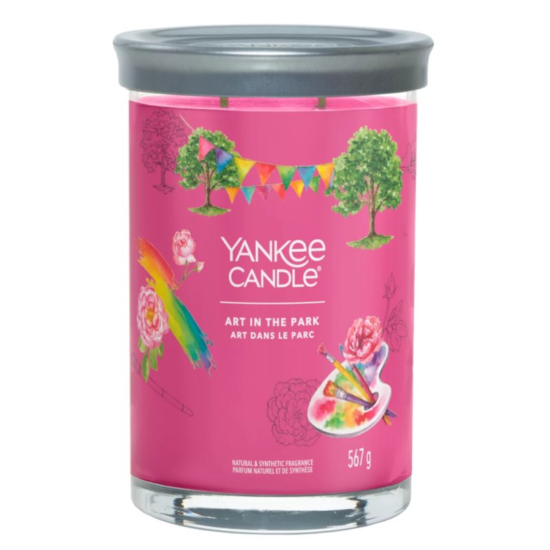 Yankee Candle Art In The Park wax candle Cylinder Apple, Floral, Wood Pine 1 pc(s)