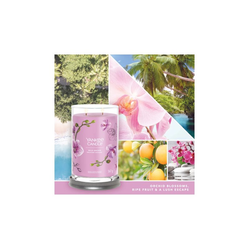 Yankee Candle Signature Scented Candle | Wild Orchid Large Tumbler Candle With