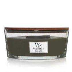 WoodWick Frasier Fir bougie en cire Ellipse Gris 1 pièce(s)