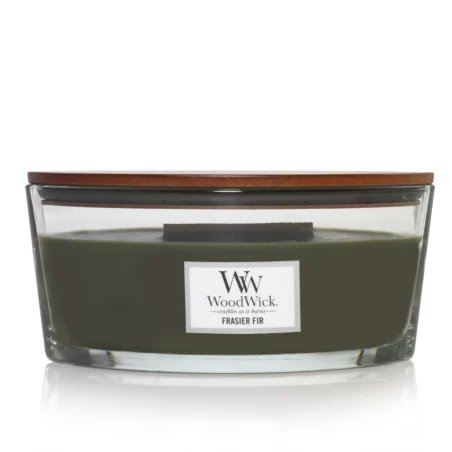 WoodWick Frasier Fir bougie en cire Ellipse Gris 1 pièce(s)