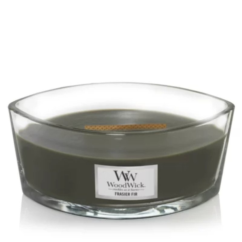 WoodWick Frasier Fir bougie en cire Ellipse Gris 1 pièce(s)