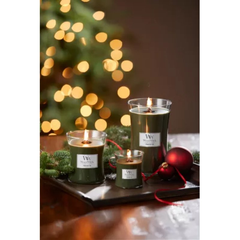 WoodWick Frasier Fir wax candle Ellipse Grey 1 pc(s)