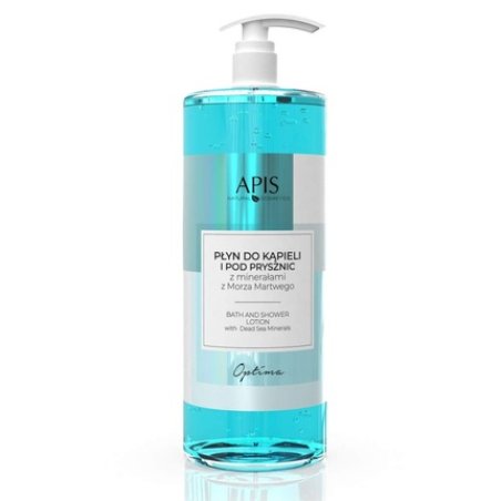 APIS Optima Foam Bath & Shower Gel with Dead Sea Minerals, Aloe, Chamomile 1000ml