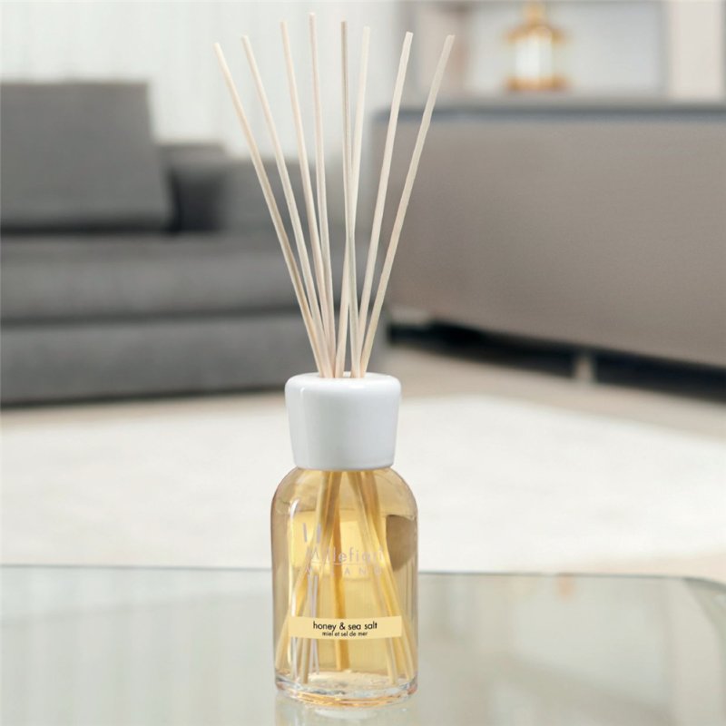 Millefiori Milano 7DDHS Honey and Sea Salt Fragrance Diffuser with 8 Balsa Wood Sticks 250ml