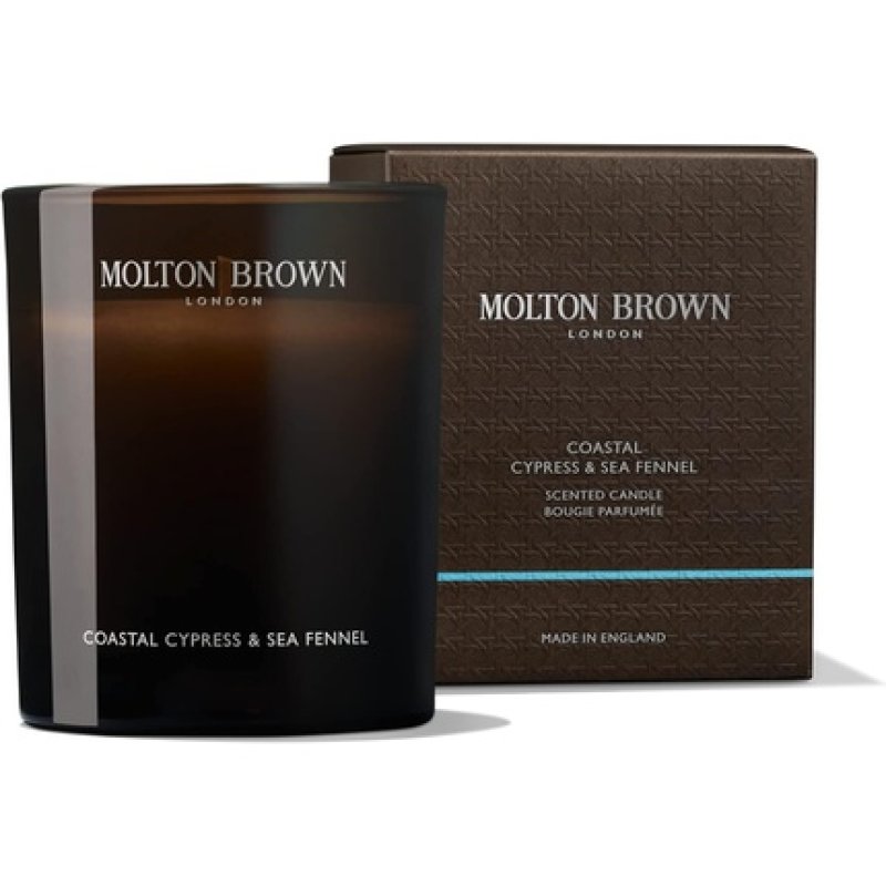 Molton Brown Coastal Cypress & Sea Fennel Signature Scented Single Wick Candle 190g