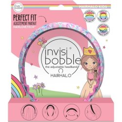 Invisibobble Kids Hairhalo Headband Pink Adjustable Colourful Girls Soft Hair Gentle and Comfortable