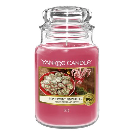 Yankee Candle Peppermint Pinwheels wax candle Round Red 1 pc(s)
