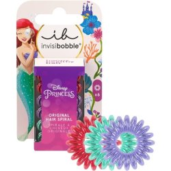 Invisibobble Kids Disney Ariel Set of 6 Red Green Purple Spiral Hair Scrunchies Girls 1 count - Pack of 6