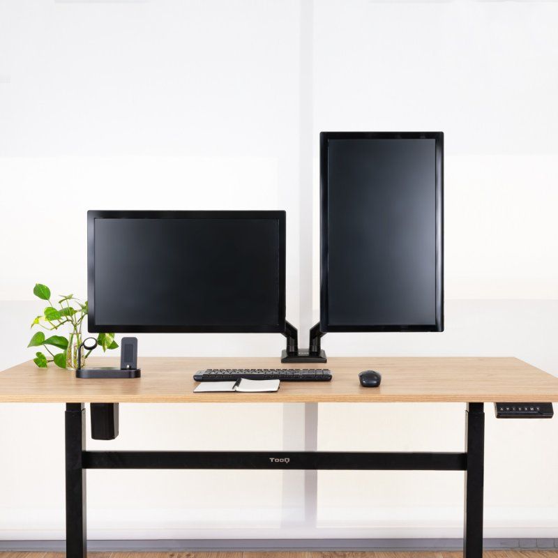 TooQ DB1434TNR-B support d'écran plat pour bureau 86,4 cm (34") Noir