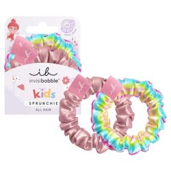 invisibobble Kids Too Good to be Blue Scrunchie and Spiral Hair Tie for Kids Maximum Hold Gentle on Hair Girls Hair Tie