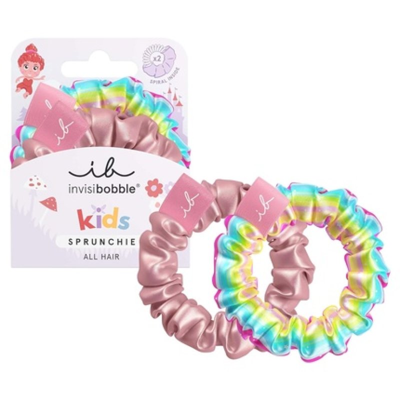 invisibobble Kids Too Good to be Blue Scrunchie and Spiral Hair Tie for Kids Maximum Hold Gentle on Hair Girls Hair Tie