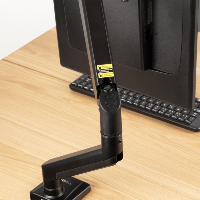 TooQ DB1334TNR-B monitor mount / stand 86.4 cm (34") Desk Black