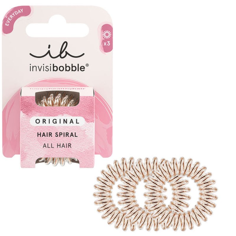 invisibobble Original Bronze Me Pretty accessoire pour cheveux Ruban pour cheveux 3 pièce(s)