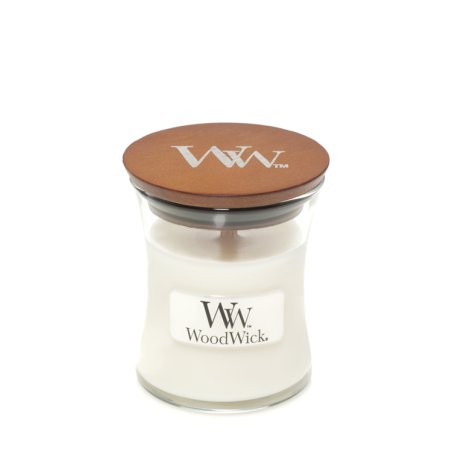 WoodWick White Teak bougie en cire Rond Blanc 1 pièce(s)