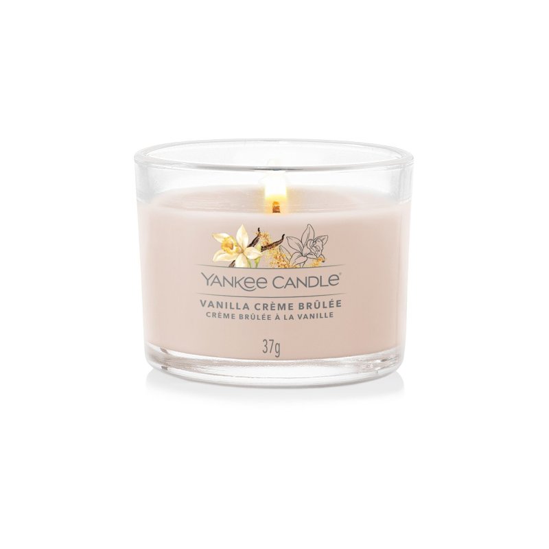 Yankee Candle Vanilla Crème Brulee bougie en cire Rond Vanille Beige 1 pièce(s)