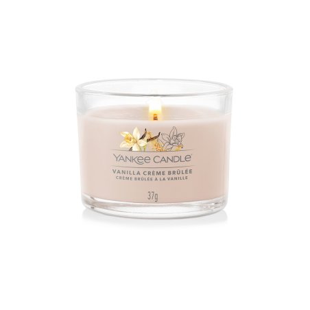 Yankee Candle Vanilla Crème Brulee bougie en cire Rond Vanille Beige 1 pièce(s)