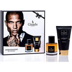 Gisada Ambassador Men Set Eau de Parfum Spray 50ml and Shower Gel 50ml