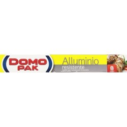 Domopak - Aluminum Roll In Cardboard, Practical, Resistant, Easy To Cut
