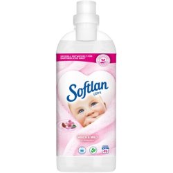 Softlan Ultra Fabric Softener Soft & Mild 1L - for Sensitive Skin, Long-lasting Fresh & Soft Laundry