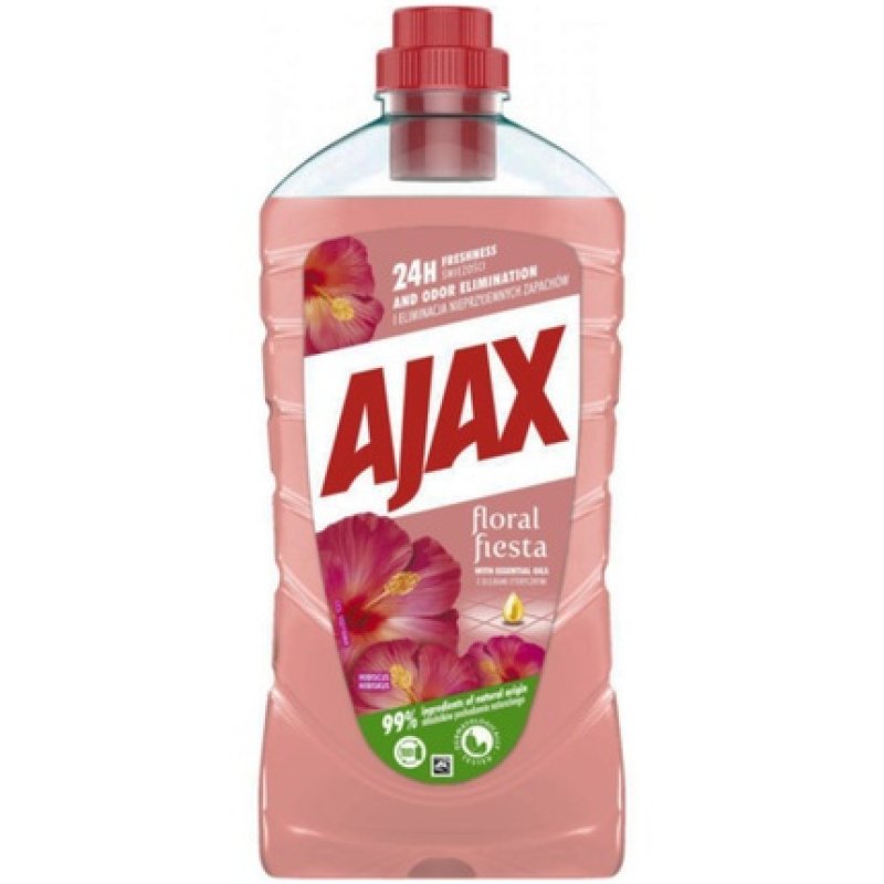 Ajax Universal Floor Cleaning Fluid Floral Fiesta Hibiscus 1 Liter