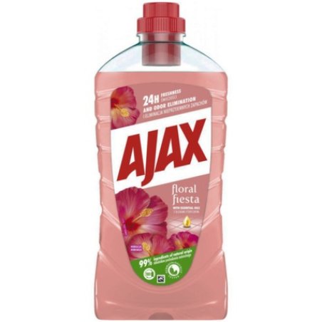 Ajax Universal Floor Cleaning Fluid Floral Fiesta Hibiscus 1 Liter