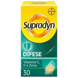 Supradyn Defenses Adult Supplement with Vitamin C, D, and Zinc 30 Effervescent Tablets