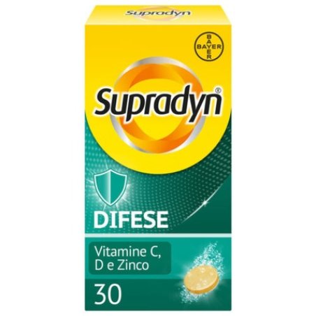 Supradyn Defenses Adult Supplement with Vitamin C, D, and Zinc 30 Effervescent Tablets