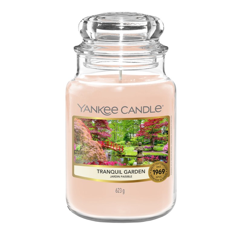 Yankee Candle Tranquil Garden bougie en cire Autres Anis, CEDAR, Noix de coco, Orange, Bois de santal Rose 1 pièce(s)