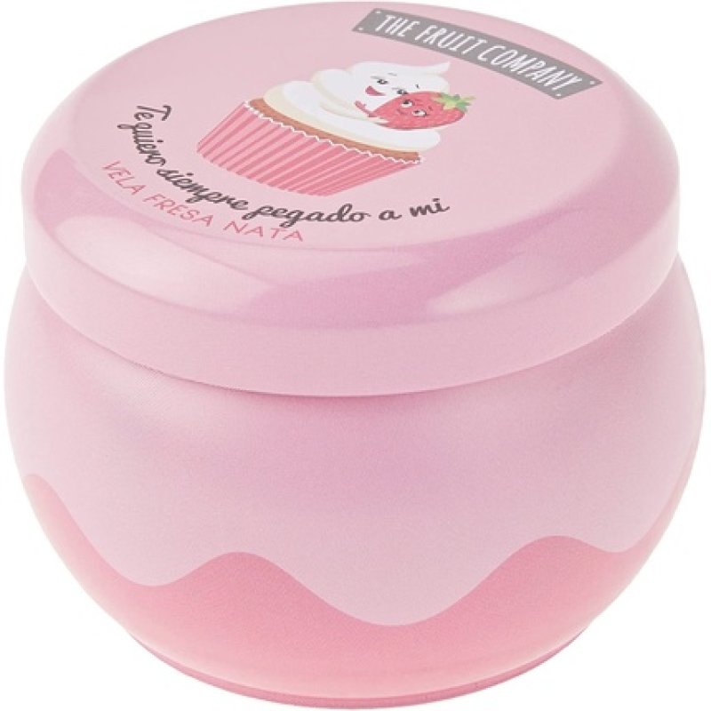 The Fruit Company Scented Candle, 1 Fruit Amb. Strawberry And Cream Scented Candle