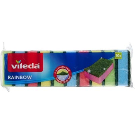 Vileda Economy Pack of 10 Rainbow