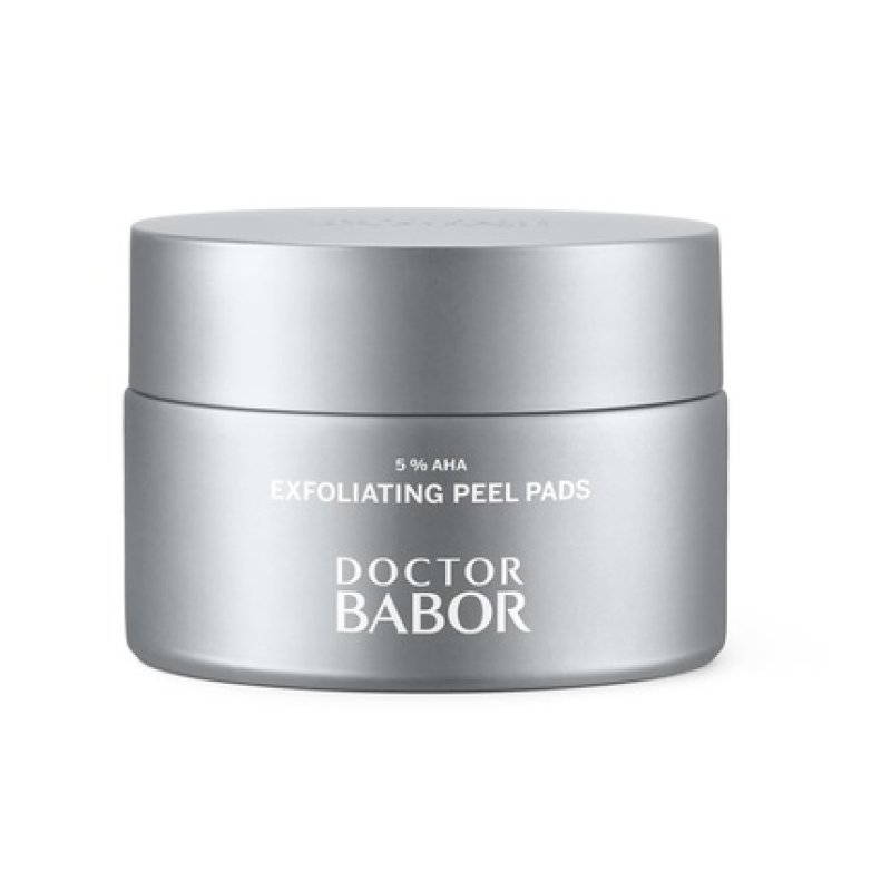 DOCTOR BABOR EXFOLIATING Peel Pads with 5% AHA Smoothing & Refining Pores with BIOGEN PLANT EXTRACT Vegan