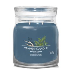 Yankee Candle Bayside Cedar wax candle Cylinder Amber, Grapefruit, Mandarin Blue 1 pc(s)