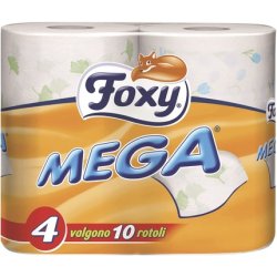 Foxy Mega Decorated Toilet Paper 2 Layers 4 Rolls