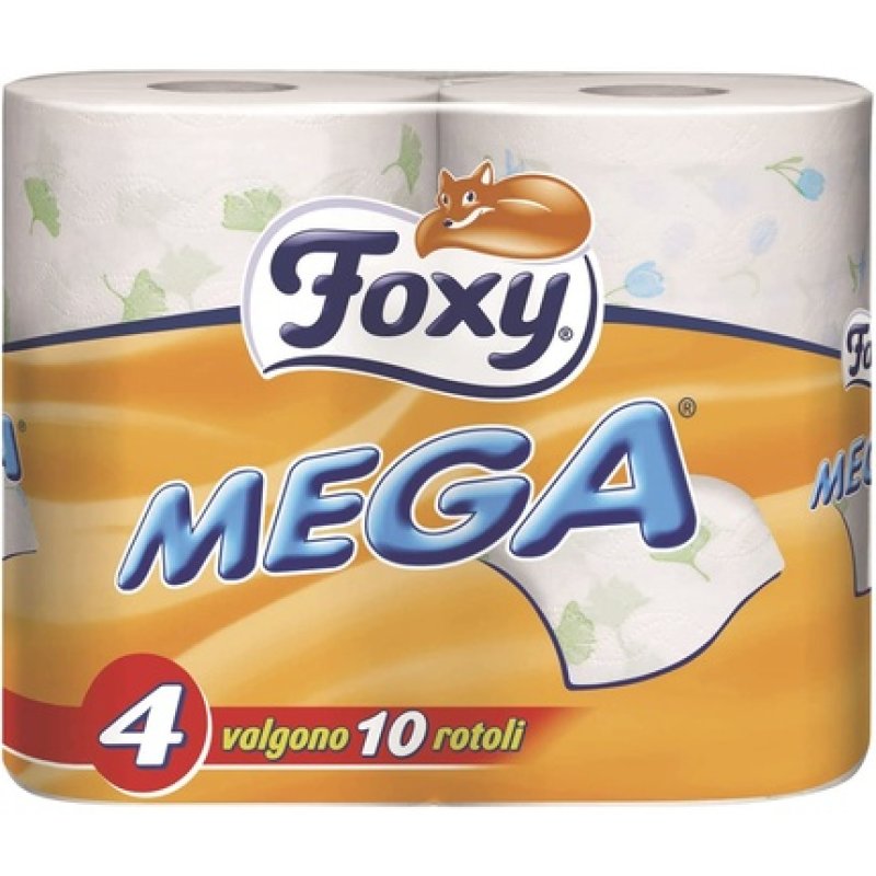 Foxy Mega Decorated Toilet Paper 2 Layers 4 Rolls
