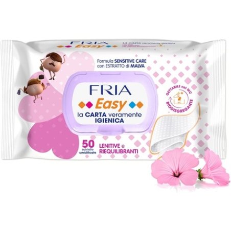 Fria Easy Wet Toilet Paper, 50 Wipes