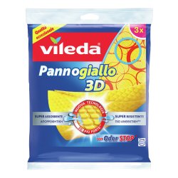 Vileda Yellow Cloth - Pack of 3