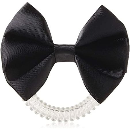 Invisibobble Bowtique Hair Bow with Invisibobble Original Slim Hair Scrunchie for Girls and Women True Black