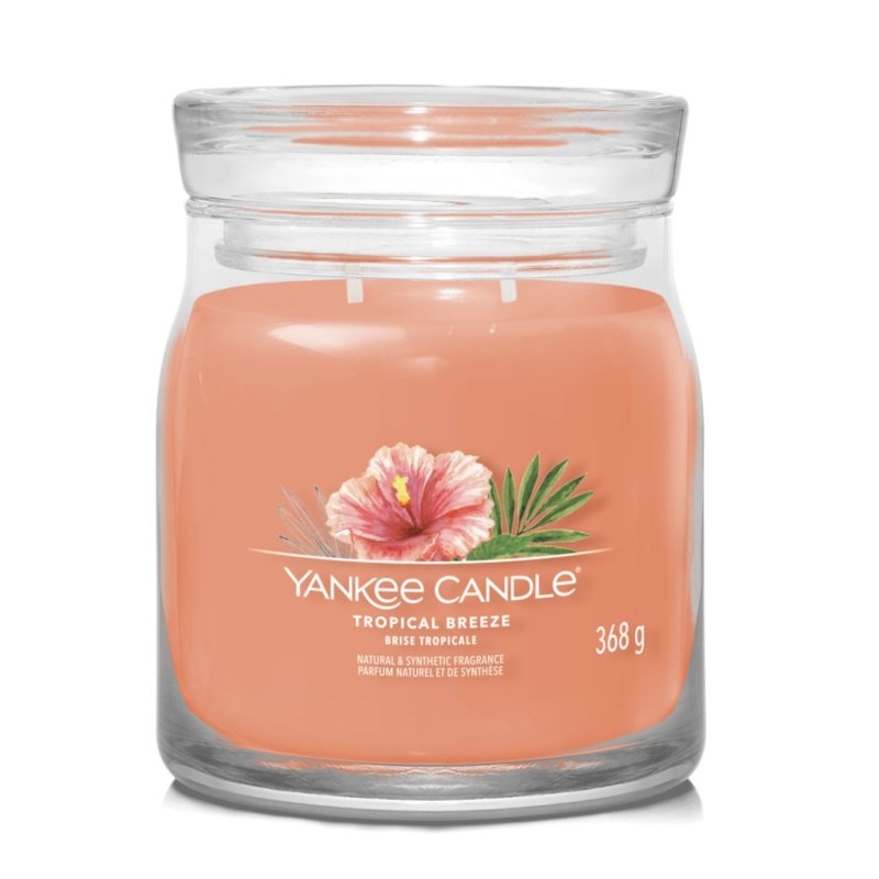 Yankee Candle Signature Scented Candle | Spiced Tropical Breeze Medium Jar