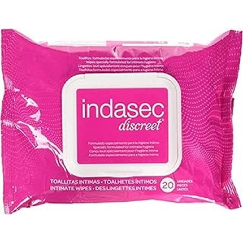 Indasec Intimate Hygiene Towels 20 Units Black Standard