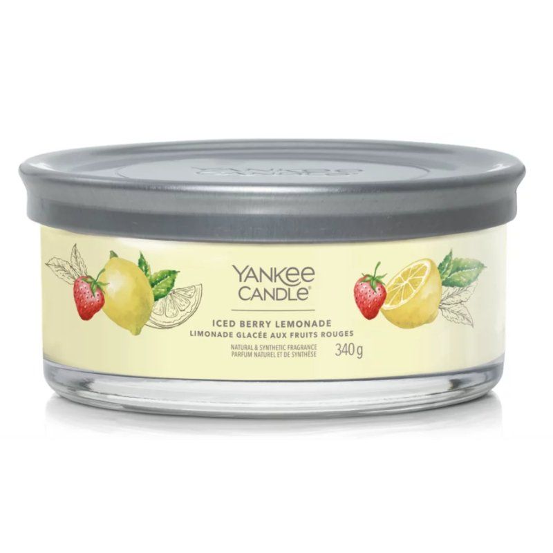 Yankee Candle Iced Berry Lemonade wax candle Cylinder Grapefruit, Lemon, Pomelo Yellow 1 pc(s)