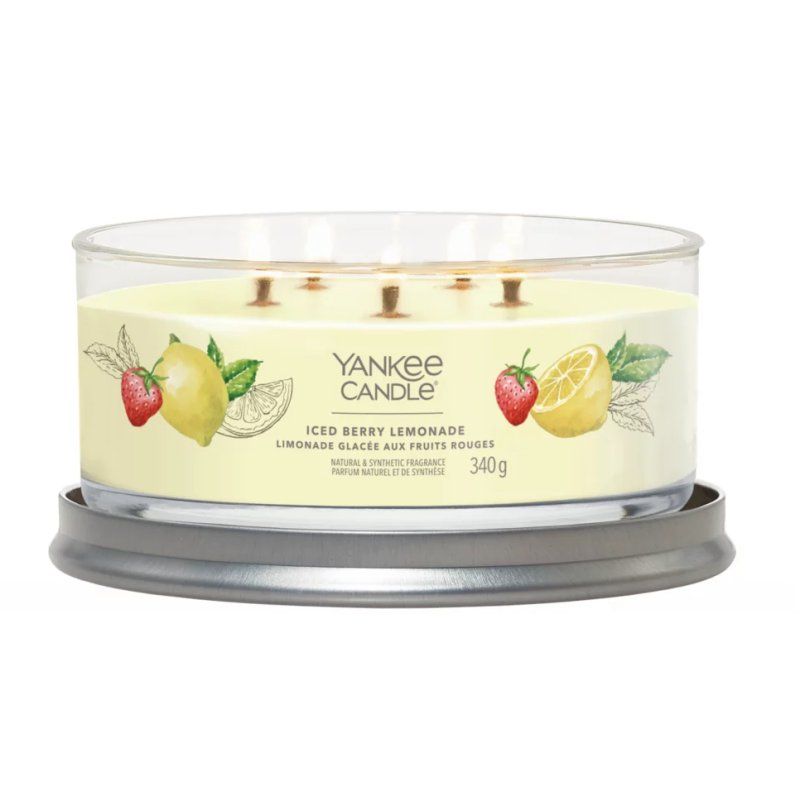 Yankee Candle Iced Berry Lemonade wax candle Cylinder Grapefruit, Lemon, Pomelo Yellow 1 pc(s)