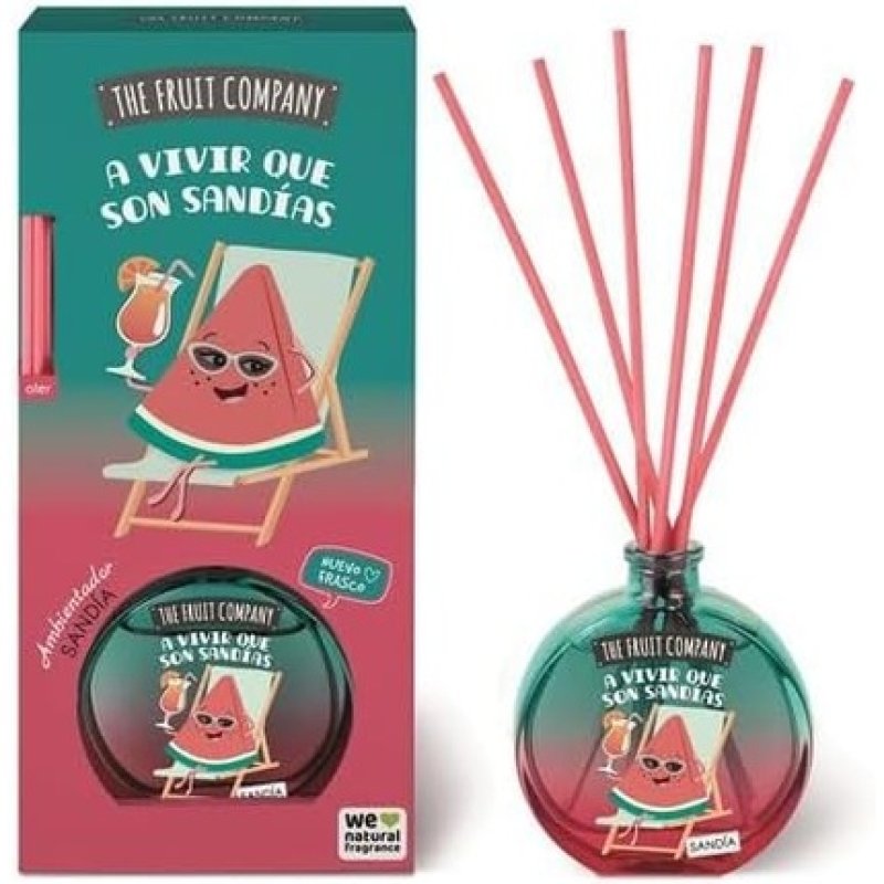 The Fruit Company Mikado Air Freshener Watermelon with Sticks for Your Living Room, Dining Room, Home 40ml
