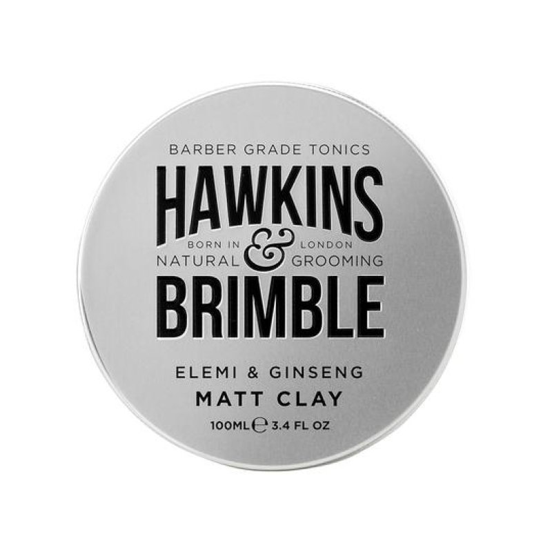 Hawkins & Brimble Matte Clay Hair Styling 100ml/3.4fl oz - Non-Greasy Matte Hair Styling for Men, Gentle Repair Allows