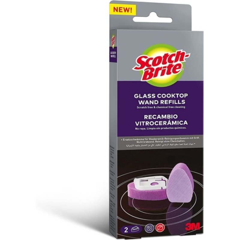 Scotch-Brite Glass Hob Replacement Wand Pack Of 2
