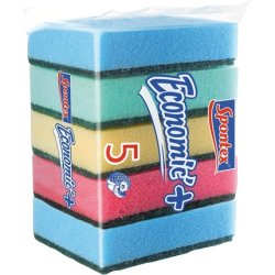 Spontex Scourers Fibre Sponge 5 Scourers