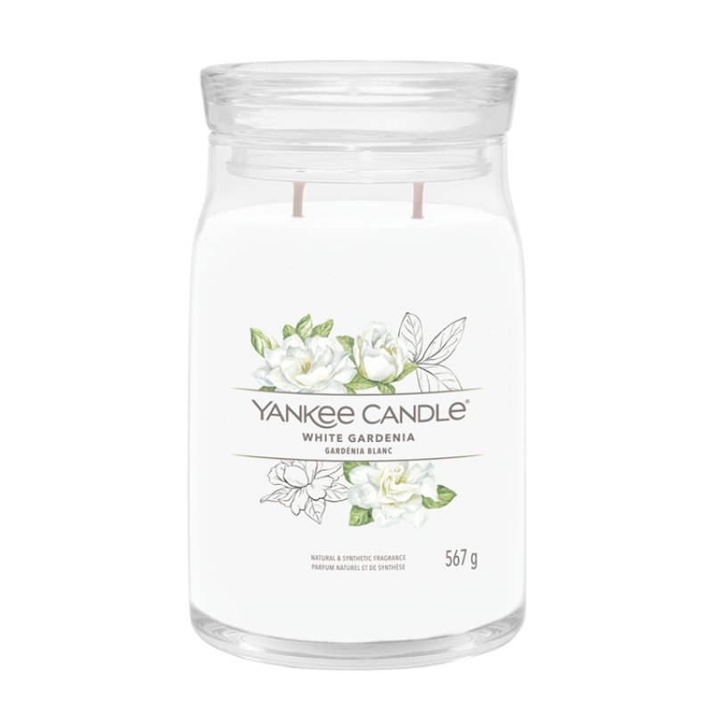 Yankee Candle Signature Scented Candle | Large White Long Burn Candle