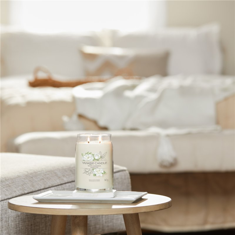 Yankee Candle White Gardenia bougie en cire Cylindre Blanc 1 pièce(s)