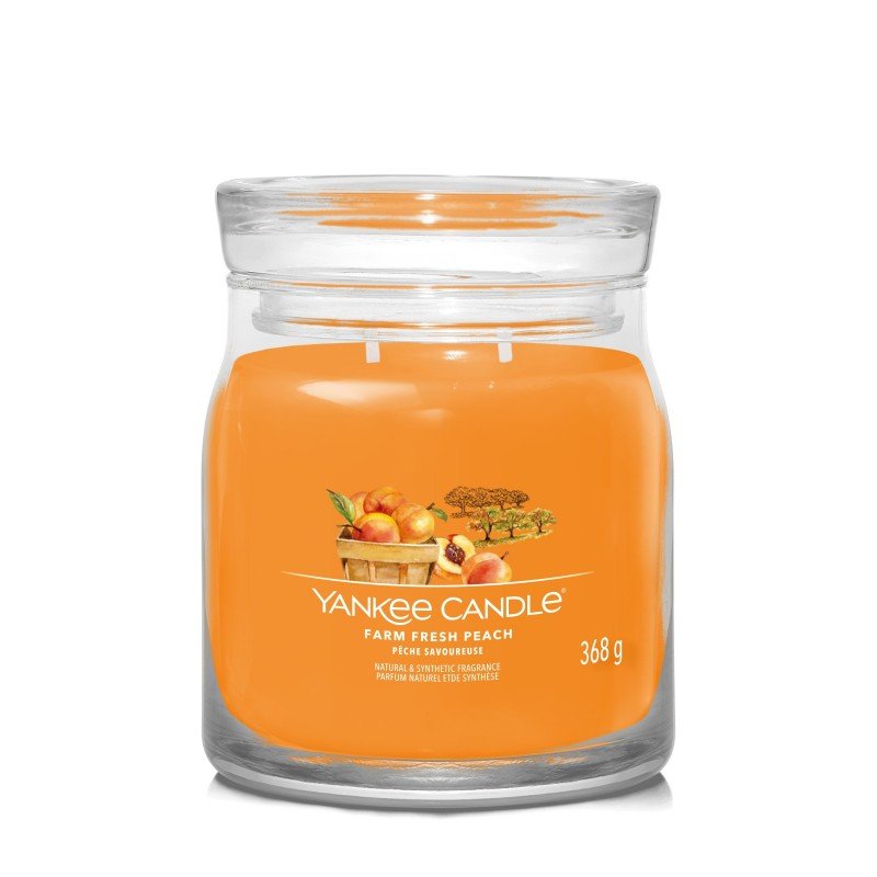Yankee Candle Farm Fresh Peach wax candle Cylinder Apricot, Peach, Vanilla Orange 1 pc(s)