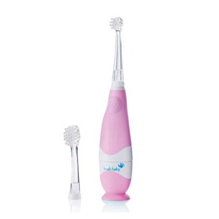 Brush-Baby BabySonic Enfant Brosse à dents à ultrasons Rose, Blanc