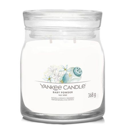 Yankee Candle Baby Powder wax candle Cylinder Almond White 1 pc(s)